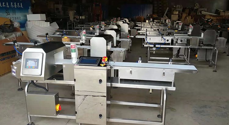 Check weigher and metal detector in one set